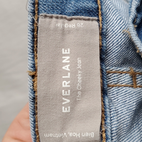 Everlane The Cheeky Jean Light Wash Jeans High Rise Size 28 Regular - Picture 3 of 9